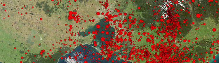 Earthquake map Victoria