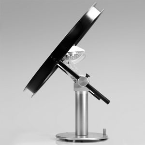 Kipp and zonen shadow ring with pyranometer on stand. Side view
