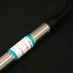 Submersible pressure sensor level sensor made from stainless steel.