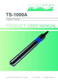 Turbidity sensor with wiper user manual