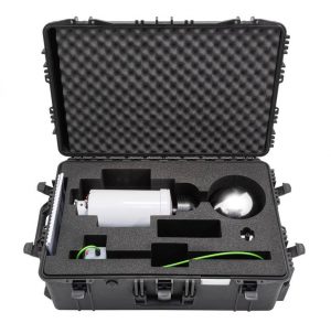 Biral lightning detection sensor in portable and easy to carry hard case. Detect lighting up to 35km quickly and easily