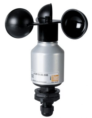Anemometer wind speed sensor - cupped anemometer accurately measures wind speed