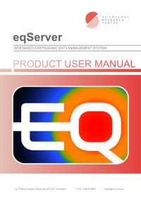 Earthquake Observatory Server User Manual